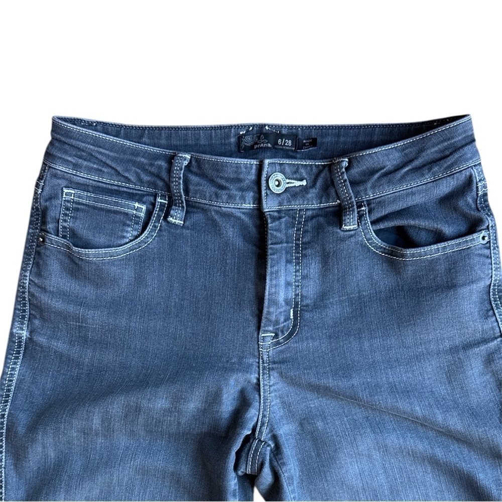 PRANA Women’s Lightweight Outdoor Mid Rise Jeans Blueish-Grayish Size 6 / 28 - Picture 4 of 9